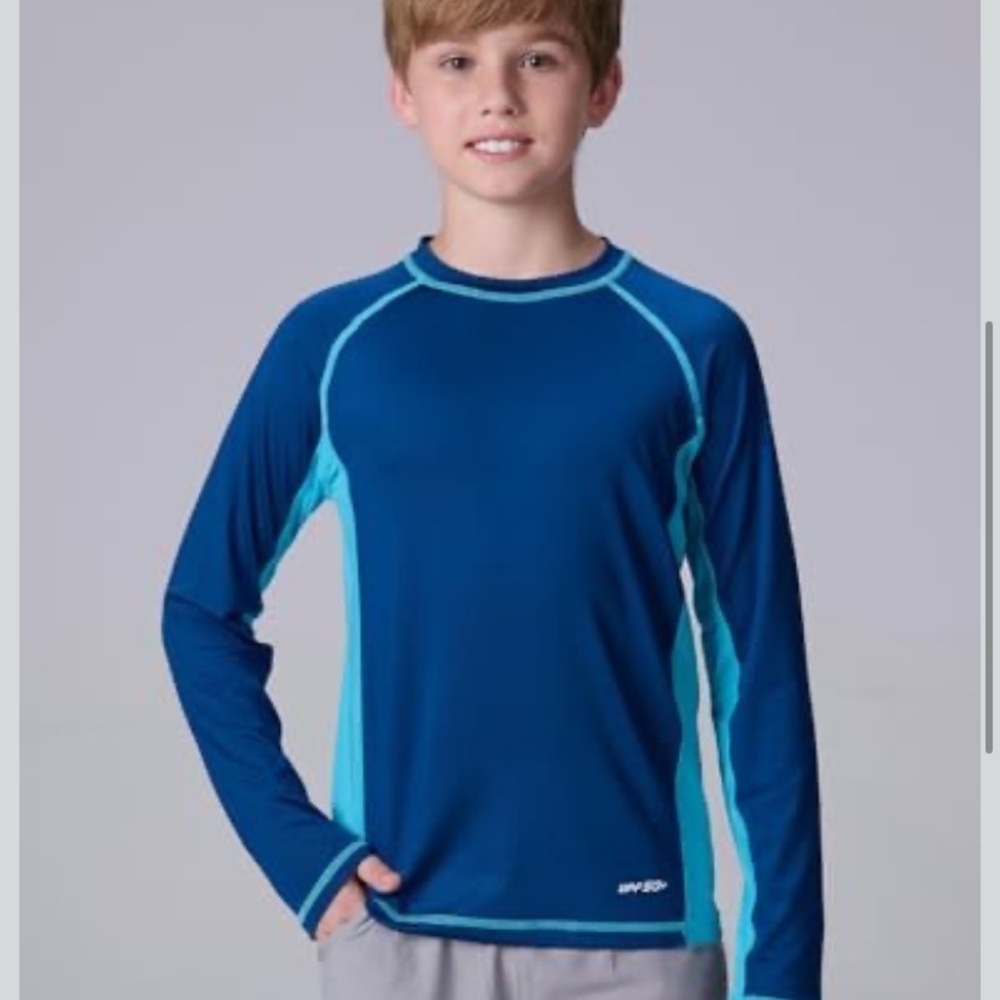 NWT Liberty Pro 3 Pack Boys' UPF 50+ Rash Guard Long Sleeve Swim Shirts YL W88 - Picture 3 of 8